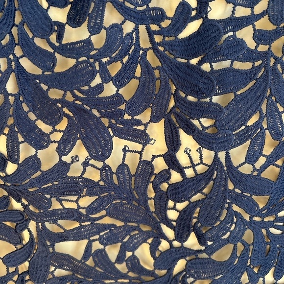 NWOT Divine Destiny Navy Blue Lace Midi Dress - Picture 10 of 11